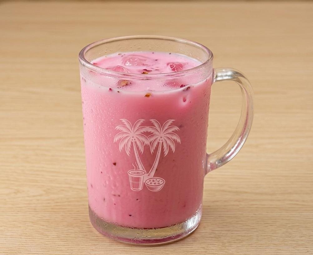 Rose Milk in Irattai Panai Nizhal branded glass